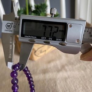 7mm+ amethyst crystal/quartz bracelet naturally